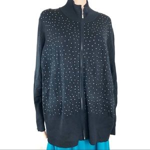 Questions Cardigan 2X Black